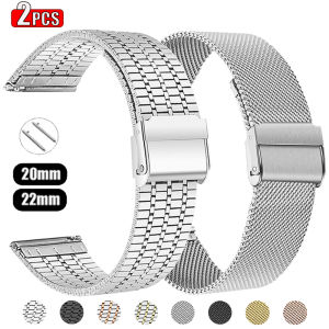 Milanese Loop Band For Garmin Watch Strap Venu 3 Sq 2 Metal Wristband bracelet Forerunner 570 265 255 Music Vivoactive 6 5 Strap