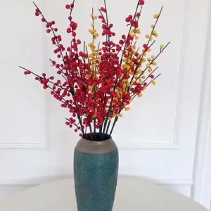 Cành Hoa Trang Trí Tết 2024 Cành đào đông Dẻ quạt Dương sỉ Đuôi công Lá táo đồng PhoneCase