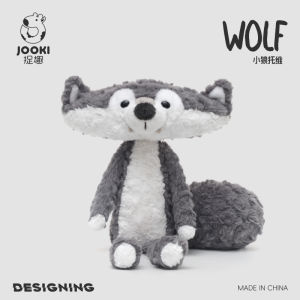 Gray Wolf Plush Toy Doll Sleeping Pillow Girl Rabbit Wolf CP Gift Original Version Soft PP Cotton Stuffed Doll Universal Gender