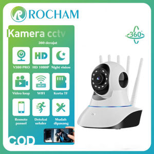 Rocham IP CAMERA CCTV WIFI V380PRO Cam CCTV Wifi 5 antena wireless Kamera