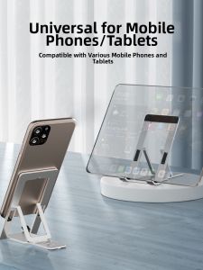 Piple | Multi-Function Portable Phone & Tablet Stand Aluminum Alloy Foldable Adjustable Desktop Thin Card-Style Bracket