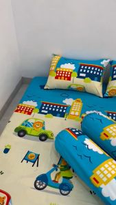 SPREI MOTIF KARAKTER ANIMAL CAR BERKWALITAS NYAMAN SET SARBAN SARGUL