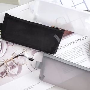 karabi.shop กระเป๋าใส่ดินสอ โรงเรียน ผ้าโปร่งใส สำหรับสอบ  เครื่องใช้สำนักงาน