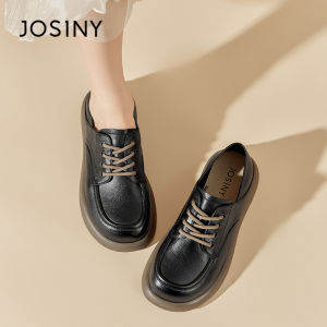 Josiny | British Style White Loafers