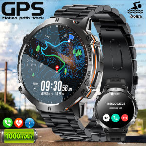 2025 New Military T-Rex 3 Bluetooth Call Smart Watch GPS Compass Barometric Altimeter 10ATM Waterproof Sports Smartwatches Men