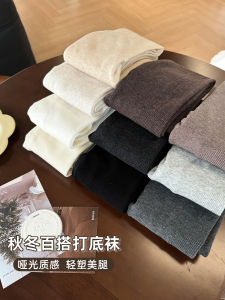 หนาขึ้น ผ้าขนแกะ ผู้หญิง Pantyhose Milky สีขาว ชั้นฐาน ถุงน่อง ฤดูใบไม้ร่วง มาใหม่ เมฆและน้ําตก หวาน สไตล์ ผ้าฝ้าย ผ้า