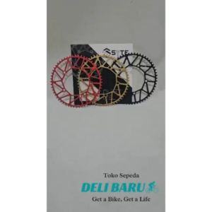 SYTE chainring 56T bahan alloy tanpa cover BCD 130mm type ST M-873 sepeda lipat