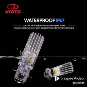 PROMO AYOTO LAMPU DEPAN MOTOR LED M2B H6 AC&DC MOTOR MATIC DAN BEBEK