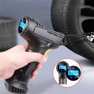 120W Wireless Digital Tire Inflator Portable Air Compressor Inflatable Pump 12V Air Pump Rechargeable For Car Motorcycle Tire