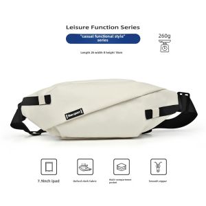 Trendy Brand Chest Bag Japanese Leisure Ins Crossbody Bag Men Bag Shoulder Bag Sports Phone Waist Bag Small Shoulder Bag for Women