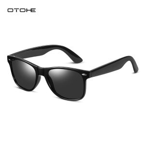 OTOHE แว่นกันแดดชายโพลาไรซ์กลางแจ้งแว่นกันแดดกลางแจ้งย้อนยุคขับรถแว่นกันแดดแว่นตากันแดดทำความสะอาดแว่นตากันแดดขี่จักรยานขี่แว่นตาวิ่งสำหรับผู้ชาย