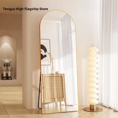 Luxurious Arched Half Round Full Body Dressing Mirror Wall Mounted