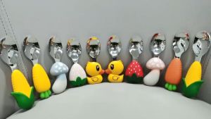 Sendok Garpu Stainless Anak / Sendok Garpu 304 / Sendok Set Lucu