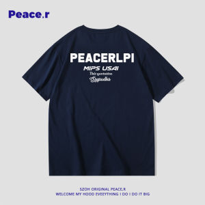 เสื้อยืดคอกลมแขนสั้นผ้าฝ้ายแท้พิมพ์ลายตัวอักษร Hip Hop สำหรับผู้ชายและผู้หญิง แฟชั่นฤดูร้อน ลำลอง ใส่สบาย ระบายอากาศได้ดี