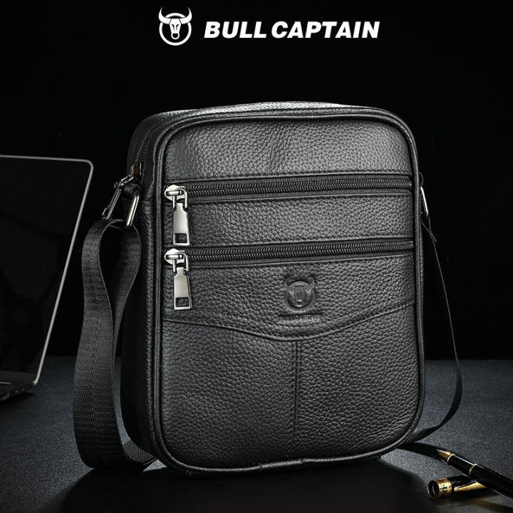BULLCAPTAIN%20Men's%20leather%20shoulder%20bag%20multifunctional%20and%20high-capacity%20cowhide%20crossbody%20bag%20handbag%20Casual%20Messenger%20Bag%20-%20Image%208
