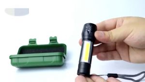 Mini Flashlight Portable Touchlight USB Rechargable LED Light 3 Lighting Mode Waterproof Torch Light for Night Camping Hiking