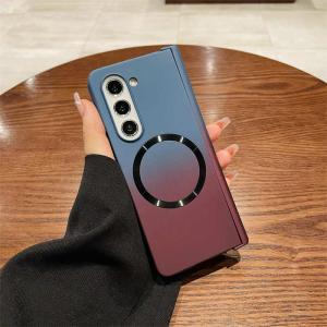 Gradient Matte Finish Magnetic Absorption Phone Case Ultra-Thin Full Coverage for ZFold5 ZFold6 Foldable Screen New Model Womens Style Protective Cover