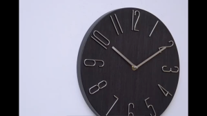 🫨 Big Size! Nordic Style Wall Clock ✨ 30cm / 12in | Borderless Jam Dinding | Modern Aesthetic | Silent Mechanism | Minimalist Look | Wood-like Texture