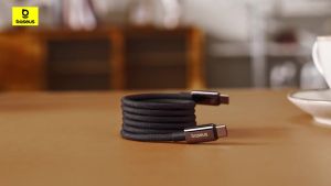 BASEUS | Baseus PD 100W USB C Magnetic Cable for iPhone 15 Fast Charger Cable For Macbook Laptop Type C Cord Wire For Samsung Xiaomi