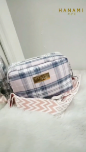 HANAMI Tas Selempang Wanita TA1100P3 Sashi Pink Simple Cantik Soft Anti air Korean Style Kekinian