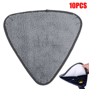 10pcs Microfiber Cleaning Cloth for Triangle Mop Replacement Cloth for Household Floor Windows Ceiling Cleaning Tools Reusable