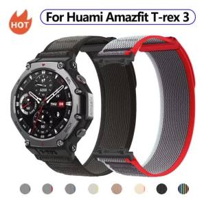 Nylon Loop Strap For Amazfit T-rex 3 Smart Watch Sport Strap Wristband For Amazfit T-rex 3 Bracelet Bumper Correa Accessories