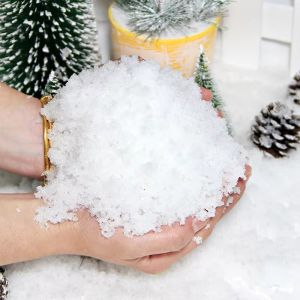 50/100g Artificial Snow Dry Snow for Powder Xmas Gift Winter Fake Snowflake Christmas Decoration Home Party DIY Scene Props Supply