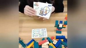 TATAjoy 520PCS Mainan Balok Meja Theme Mobil Mainan Brick Balok Susun Anak Diy Bahan Abs Kuat Tahan Lama