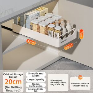 youqin | Multifunctional Kitchen Pull Out Drawer Basket