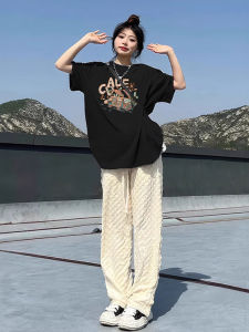 Black Short Sleeve Womens T-shirt Summer New Pure Cotton Half Sleeve Base Layer Unique Design Body Shirt Inner Wear Top