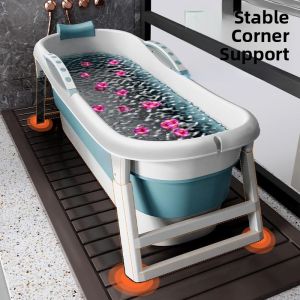 Adult Home Use Foldable Bath Tub Bathing Bucket Bathroom Soaking Tub Temperature Sensing Sit Lie Bath Barrel Bath Tub