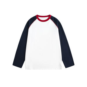 BWKA | Color Block Long Sleeve Lazy Fit T Shirt