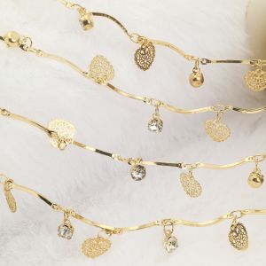 สร้อยคอโซ่ Zirconia ทำมือ โซ่กระต่าย หัวข้อไม้ แหวนโค้ง ชิ้นส่วนเครื่องประดับคอมพิวเตอร์ อุปกรณ์ DIY โซ่หินหยก