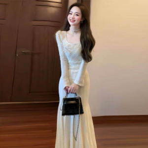 CHANGTONG | Elegant Slimming Mermaid Skirt Dress