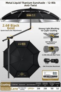 BENNUO | Bendable Fishing Sunshade Umbrella