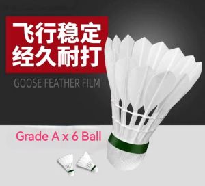Bola Raket Badminton Bulu Tangkis Shuttlecock Badminton Ball Duck Hairball 12pcs pack barrel resistant stable competition training