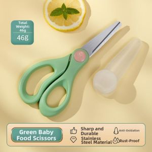 HUAZINIAO | Ceramic Meat-Cutting Portable Baby Food Scissors