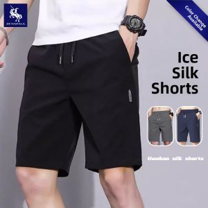 JIFANPAUL | Mens Summer Breathable Ice Silk Quick-dry Loose 5-Shorts