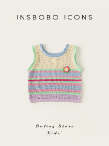 insbobo | Knitted Sleeveless Vest for Girls Summer Wear