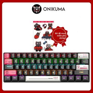 ONIKUMA | ONIKUMA G55 61 Phím Bàn Phím Cơ Có Dây USB-C Siêu Nhỏ Gọn Di Động Cho Laptop Máy Tính Để Bàn Phụ Kiện Bàn Phím Chơi Game