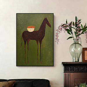 YASISHA | Vintage French Retro Green Abstract Decorative Painting