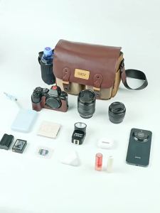 Camera Bag for Fujifilm XE5 XT50 XM5 Canon R50 R62 Sony A7C2 ZVE10 Nikon Z30 ZF Mirrorless Storage Bag Portable Waterproof