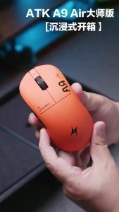 Chuột Chơi Game Không Dây ATK A9 Air Ultimate+ PAW3955 Master Dual 8K Siêu Nhẹ Ba Chế Độ Kết Nối 2.4G/có Dây Quang Điện Tử Dành Cho Game Thủ PC FPS