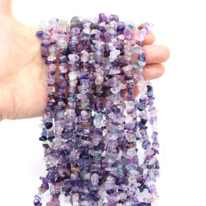 5-8mm Natural Crystals Fluorite Freeform Chip Stones Beads DIY Necklace Bracelet Charm Jewelry Making Accessory For Holiday Gift