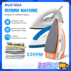 MEEVIDA Electric Garment Steam Iron 1100W Household Clothes Fabric Fast-Heat Ironing 5 Speed Adjustable Temperature Laundry Steam Machine