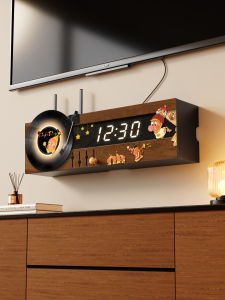 HAOJIUBUJIAN | Retro No-drill Shelf for Wi-Fi Router 2026 New Style TV Cabinet