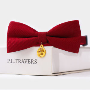 7o | Red Happy Fortune Pet Bowtie