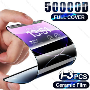 1-3Pcs Ceramic Screen Protector For iPhone 14 13 12 11 Pro Max Mini XS XR X 7 8 6s Plus SE Soft Glass Tempered Film Accessories