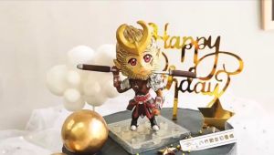 Honor of King Glory Cake Decoration Hero Character Cake Topper  王者荣耀角色蛋糕装饰摆件孙悟空/李白/赵云/诸葛亮/后羿/鲁班/亚瑟