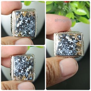 cincin batu Garut motif batik antik unik klasik natural real picture